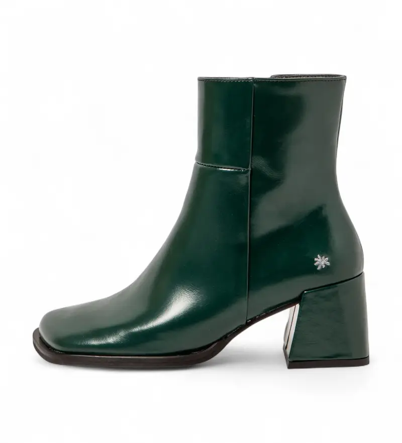 Art per donna. 1170611WS003_0G3 1706 Stivali in pelle verde Verona, 5 a 8cm, Cerniera, Casual