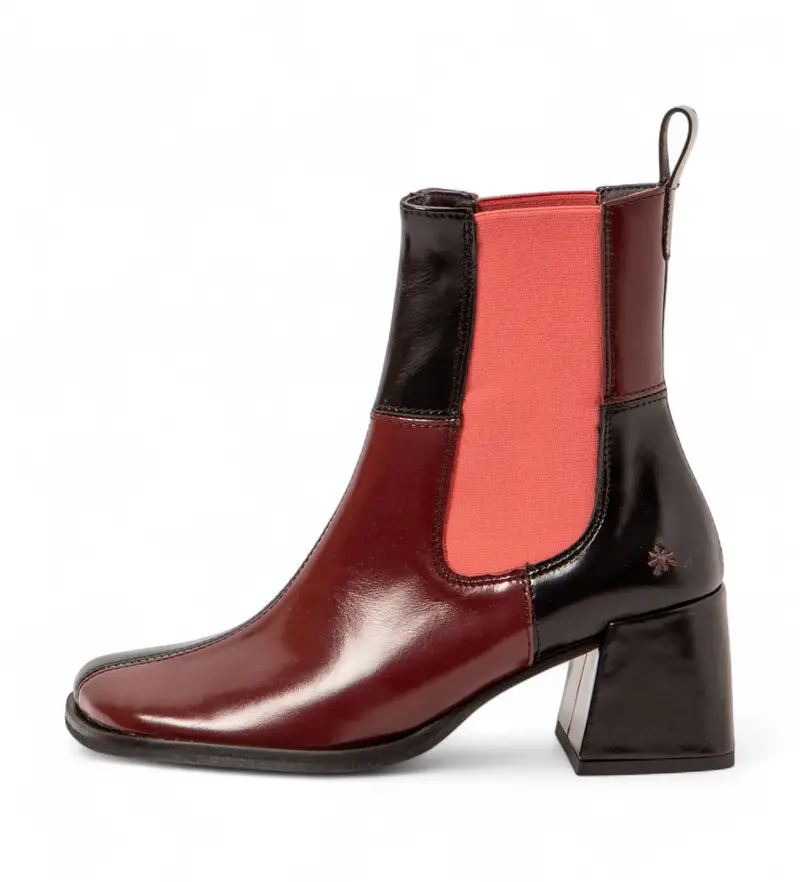 Art per donna. 1170711PD003_008 1707 Stivaletti in pelle granata Verona, Rosso, 3 a 5cm, Nessuno, Casual