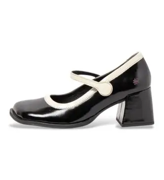 per donna 1170911TG003_001 Scarpe in pelle 1709 Verona nere (42), Nero, 5 a 8cm, Fibbia, Casual, Classico