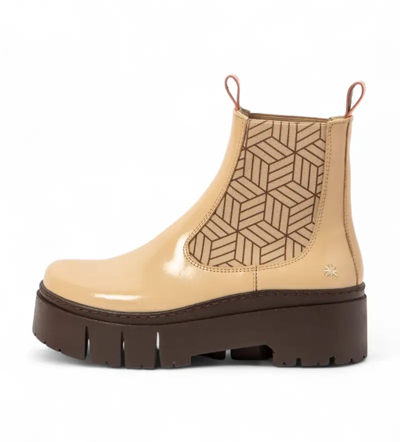 Art per donna 1176612F4003_0MU 1766 Stivaletti in pelle beige Leeds, 3 a 5cm, Nessuno, Casual