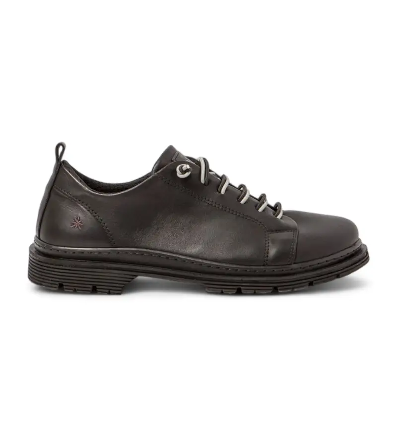 Art per donna 118971101003_001 Scarpe Birmingham in pelle nera del 1897, Nero, Stringhe, Casual Naturale
