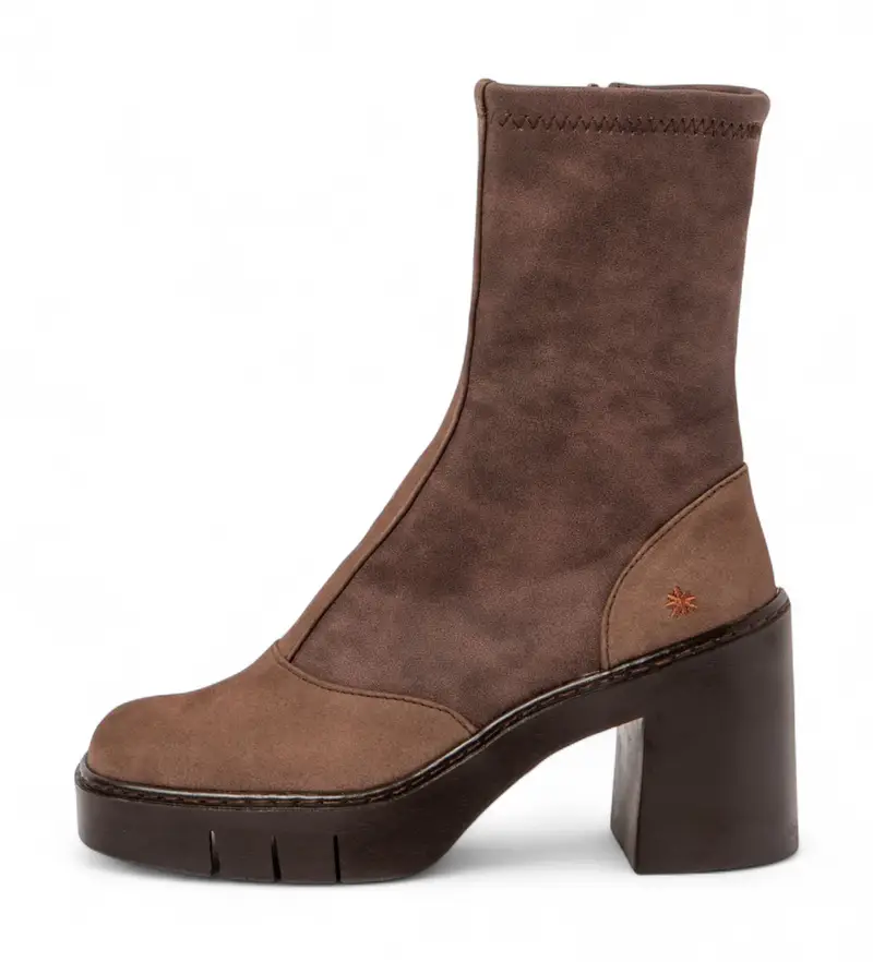 Art per donna 119731212003_012 Stivali marroni Bern del 1973, Marrone, 5 a 8cm, Cerniera, Casual