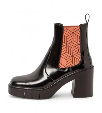 Art per donna 1198311EU003_0MU Stivali in pelle bordeaux Berna del 1983, Nero, 8 a 10cm, Nessuno, Casual