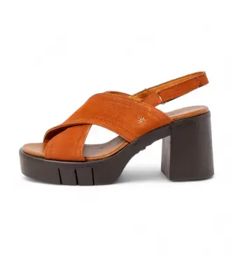 Art per donna 1199012GM003_0MU Sandali in pelle 1990 Eivissa arancione, 8 a 10cm, Velcro, Casual Multicolore