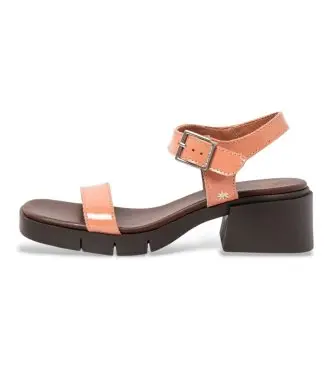 Art per donna 1206011AX003_ESP Sandali in pelle rosa 2060, 5 a 8cm, Fibbia, Multicolore, Classico