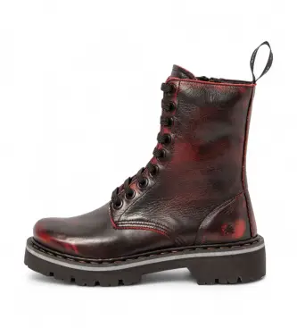 Art unisex 1116715F4003_008 Stivali in pelle 1167 Marina Granato, Basso, Cerniera, Casual, Granata Rosso