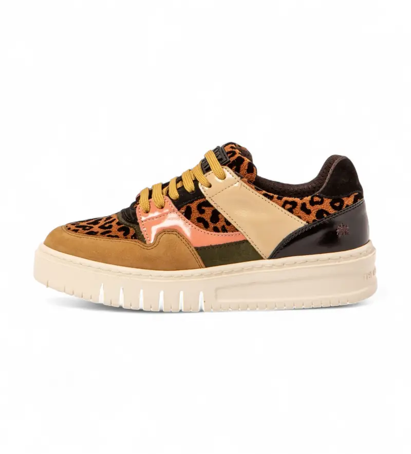 Art unisex 1178811FH003_0MU 1788 Belleville sneakers marroni, Marrone, Basso, Stringhe, Casual, Animal Print
