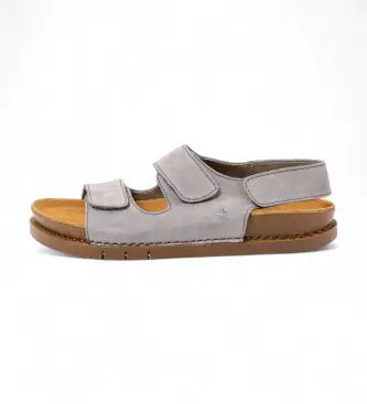 Art unisex 120231150003_0B0 Sandali in pelle 2023 Kassel blu, Basso, Velcro, Casual