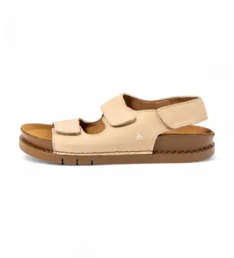 Art unisex 1202311ZZ003_020 Sandali in pelle 2023 Kassel beige, Basso, Velcro, Casual