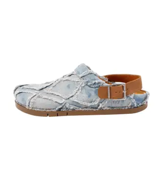Art unisex 12024S1H7003_0MU 2024S Zoccoli blu Kassel, Tessuto, Basso, Nessuno, Casual