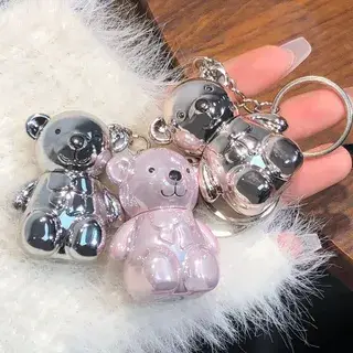 Art Value Metallic Bear Keychain Velvet Lip Mud - 6 Colors 06# Persimmon Red - 1 6g