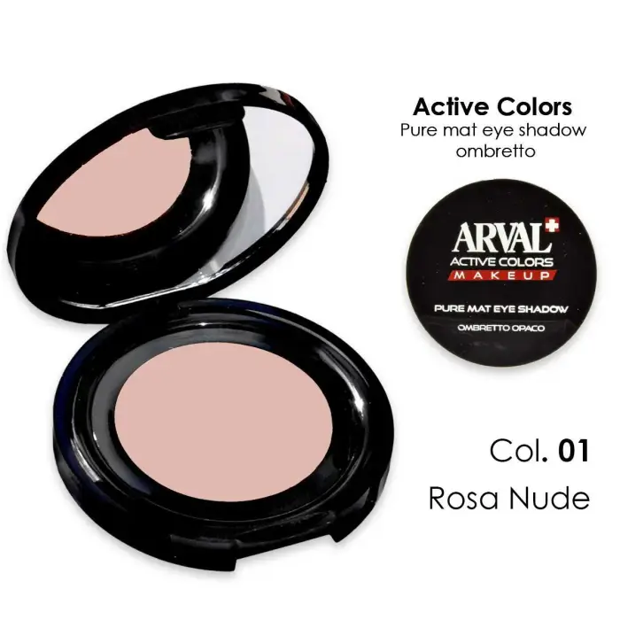 Arval Pure mat ombretto n 01 - rosa nude ombretto opaco