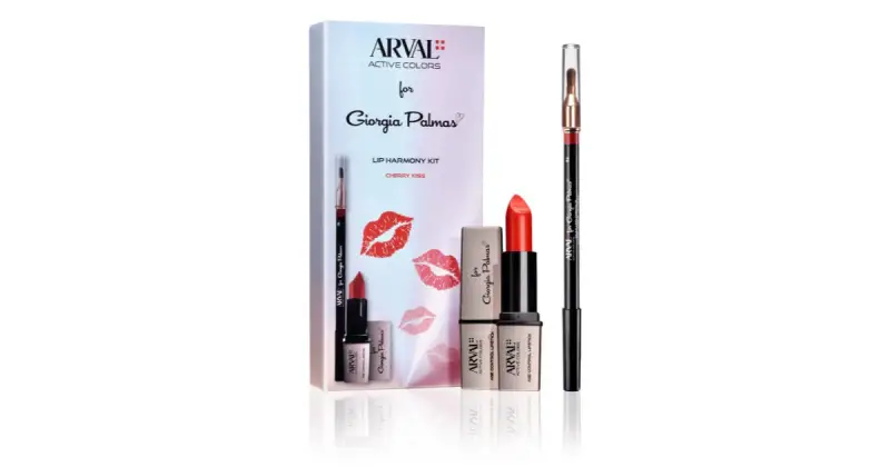 Arval THE LIP HARMONY KIT Cherry Kiss set per il makeup da donna 2 pezzi