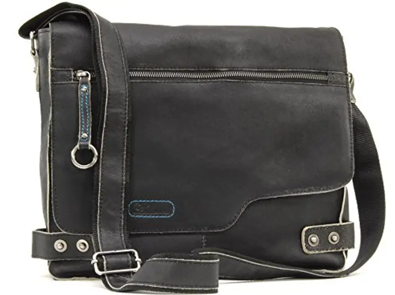 Ashwood Borsa a tracolla Uomo Nero 1570729