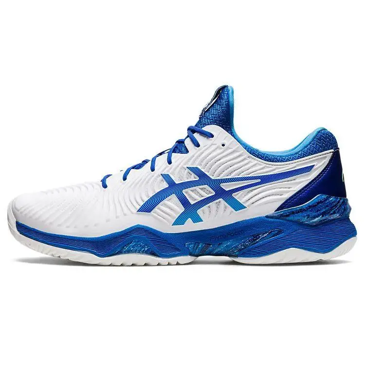 ASICS Court FF Novak Bianco Blu Tonno Scarpe da Ginnastica da Uomo 1041A343-960 43 5
