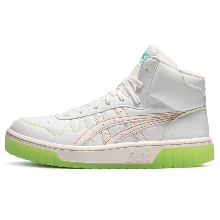 ASICS Court Mz Hi Scarpe da Skate Trendy Casual Durevoli Leggere Traspiranti Alte Unisex sneaker Bianco Verde 1203A177-100 42 5