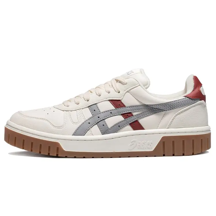 ASICS Court Mz Sneakers Basse in Ecopelle Unisex Bianco Sporco Grigio 1203A127-107 41 5