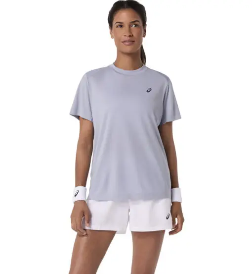 Asics Court SS Top W - T-shirt da tennis - donna Grey