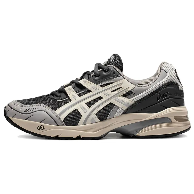 ASICS Gel-1090 V1 Tessuto Pelle Sintetica Confortevole Versatile Scarpe Casual Lifestyle Basse Unisex Scarpe Casual Grigio Beige