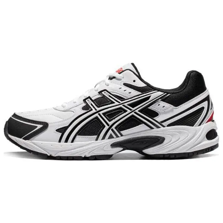 ASICS Gel-170 Tessuto Pelle Sintetica Tessuto Oxford Casual Scarpe Basse da Papà Sneakers Unisex Nero Bianco 1203A096-021 39 5