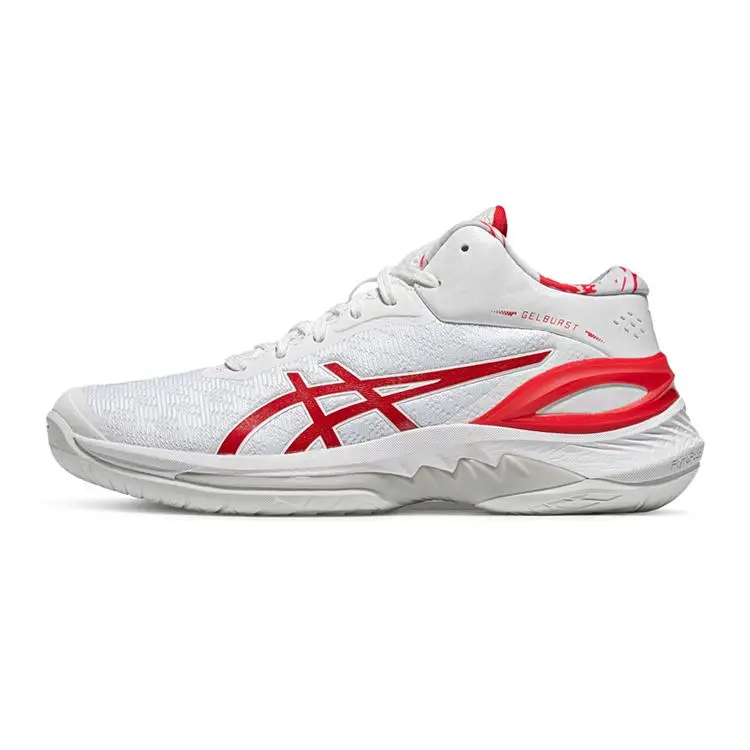 ASICS Gel Burst 28 Bianco Rosso Elettrico Sneakers da Uomo 1063A099-101