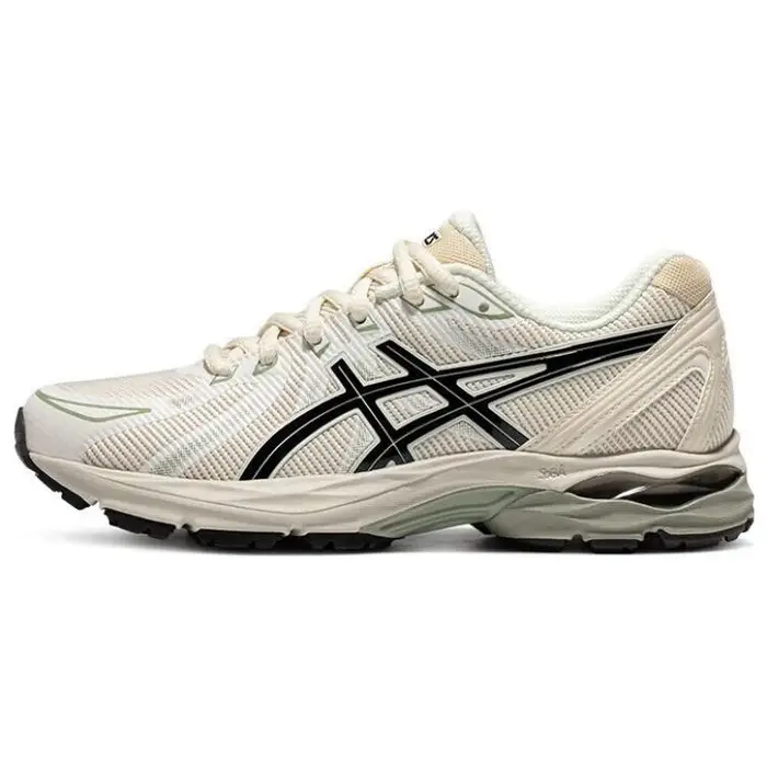 Gel-Flux Tessuto Confortevole Pelle Sintetica Resistente Traspirante Scarpe da Corsa Casual Basse Sneaker Donna Grigio Nero 1012B632-020 36