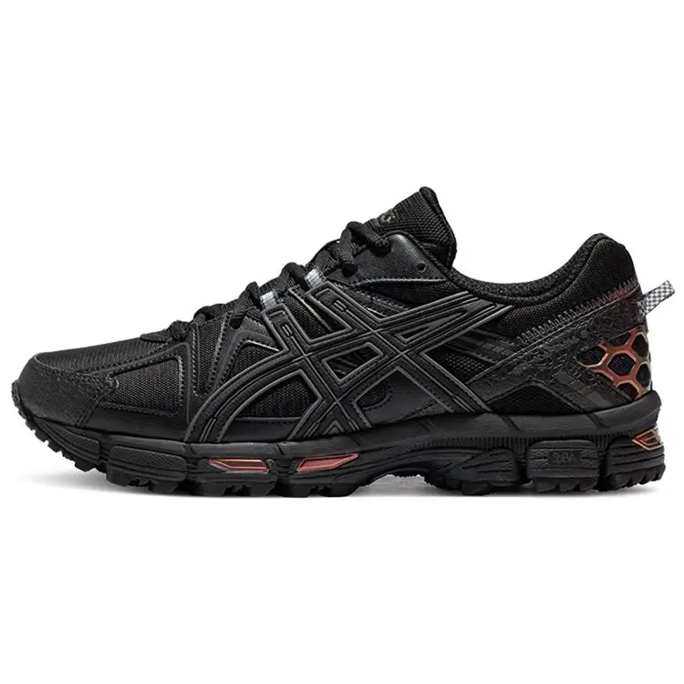 ASICS Gel-Kahana 8 Tessuto Outdoor Confortevole Pelle Sintetica Scarpe da Corsa a Basso Profilo per Breve Distanza Uomo sneaker Nero