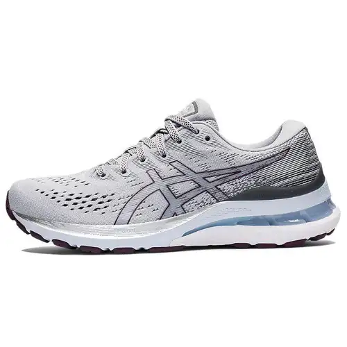 ASICS Gel Kayano 28 Grigio Piemonte Prugna Profonda Scarpe da Ginnastica da Donna 1012B047-021