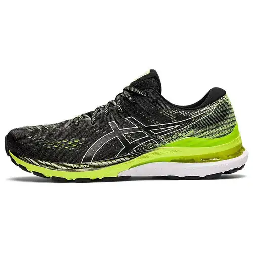 ASICS Gel Kayano 28 Nero Verde Pericolo Scarpe da Ginnastica da Uomo 1011B189-004