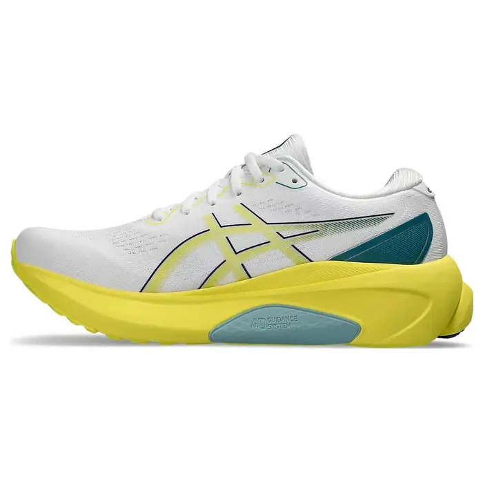 Gel Kayano 30 Bianco Giallo Brillante Scarpe da Ginnastica da Uomo 1011B548-101 42