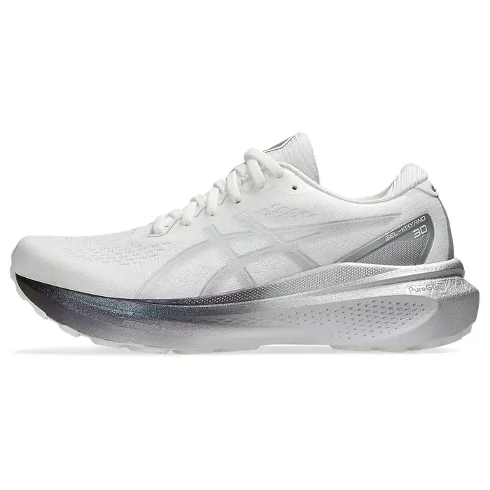 Gel Kayano 30 Platinum Bianco Reale Argento Puro Scarpe da Ginnastica da Donna 1012B718-100 37
