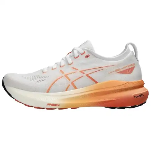 ASICS Gel Kayano 31 Bianco Arancione Sbiadito Scarpe da Ginnastica da Donna 1012B670-100