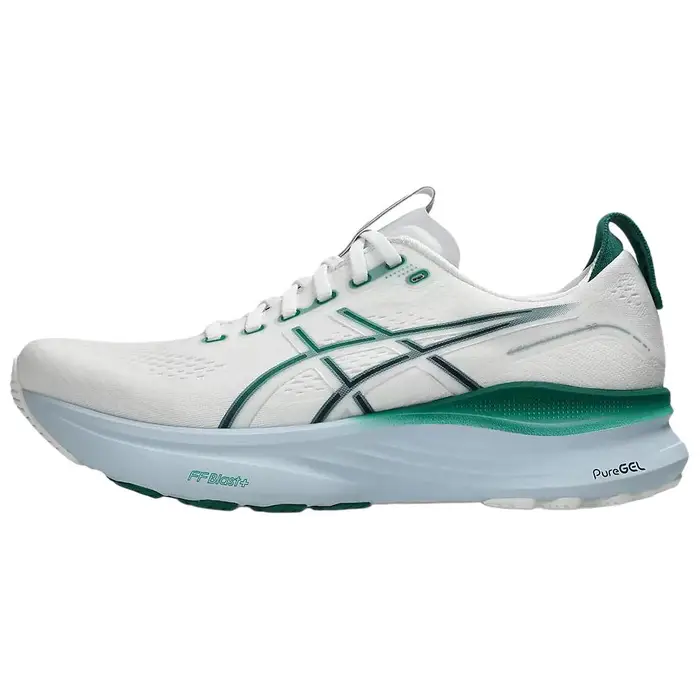 Gel Kayano 32 Bianco Verde Giada Scarpe da Ginnastica da Uomo 1011C052-102 44 5