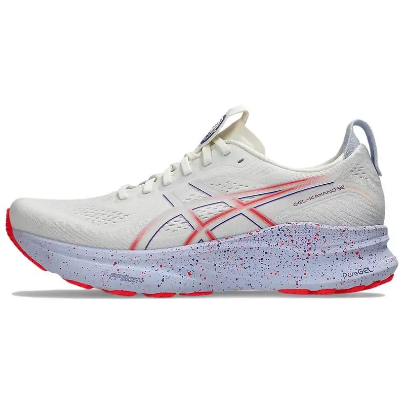 ASICS Gel Kayano 32 Tokyo Cream Viola Edo Scarpe da Ginnastica Uomo Bianche 1011C140-500