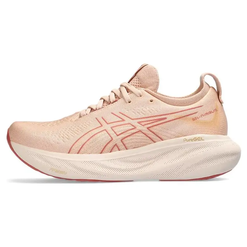 ASICS Gel Nimbus 25 Albicocca Pallido Granato Chiaro Sneakers Donna Rosa 1012B356-702 37 5
