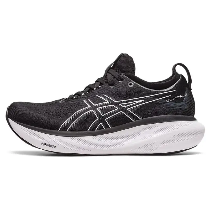 ASICS Gel Nimbus 25 Nero Argento Puro Scarpe da Ginnastica da Donna 1012B356-001 37 5