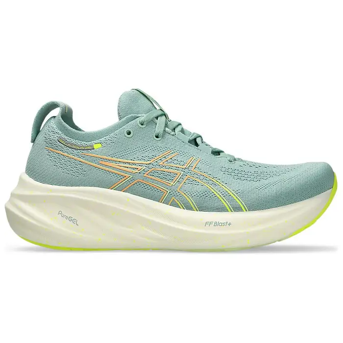 Gel Nimbus 26 Light Celadon Scarpe da Ginnastica da Donna Teal Giallo Sicurezza 1012B601-301 39