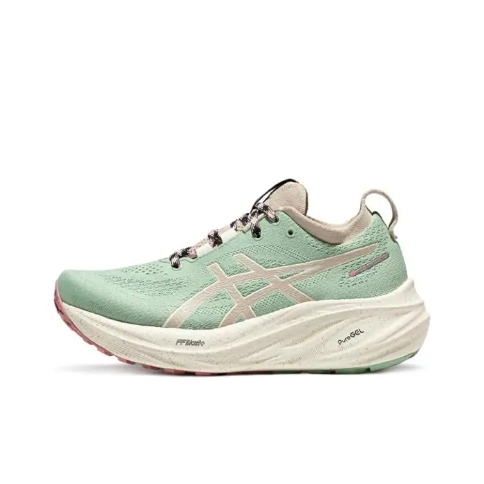 Gel Nimbus 26 TR Nature Bathing - Rose Rougue Scarpe da Ginnastica da Donna Verdi 1012B653-250 38