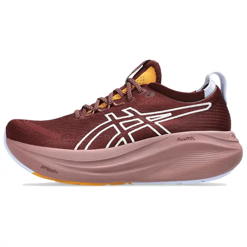 ASICS Gel-Nimbus 27 Scarpe da Corsa Comode Versatili Traspiranti Supportive Leggere Sneakers Donna Rosso Scuro 1012B908-600