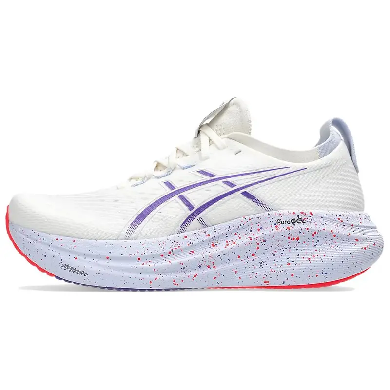 ASICS Gel-Nimbus 27 Tokyo Classico Versatile Traspirante Scarpe da Corsa Uomo Sneakers Bianco 1011C120-500