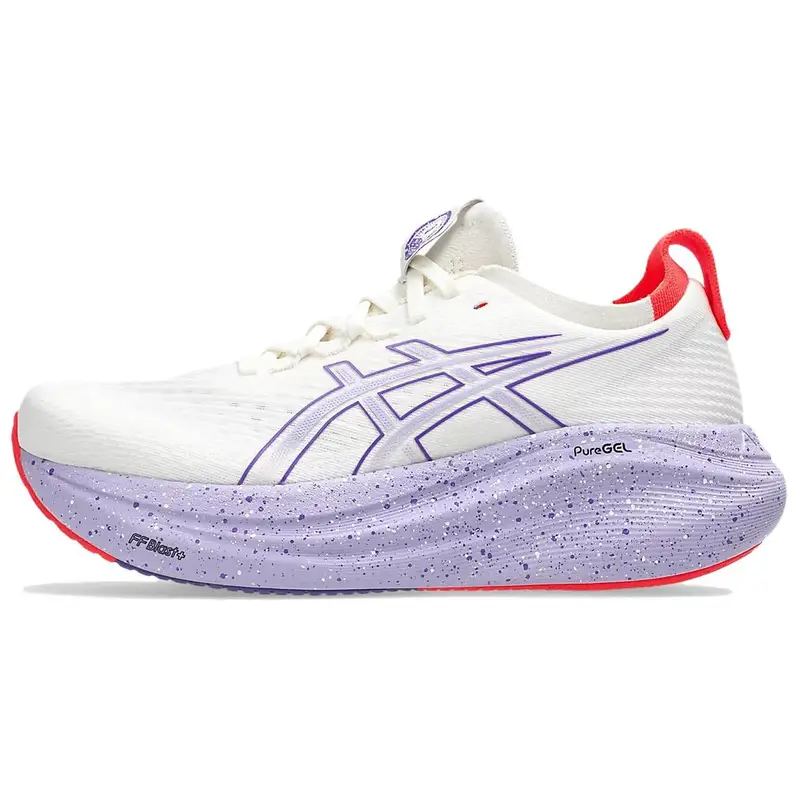 ASICS Gel Nimbus 27 Tokyo Cream Edo Purple Sneakers da Donna Bianco 1012B913-500
