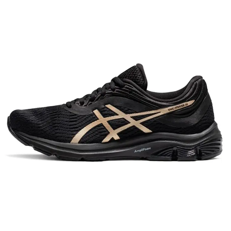 ASICS Gel-Pulse 11 Tessuto Confortevole Pelle Sintetica Resistente Traspirante Scarpe da Allenamento Running Low-Top Donna sneaker Nero Oro
