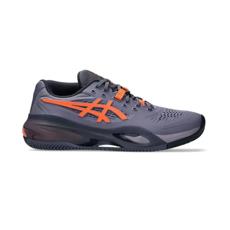 ASICS Gel-Resolution X Clay, Sneaker Uomo, Viola GRIGIASTRO/Arancio Nova, 44 EU