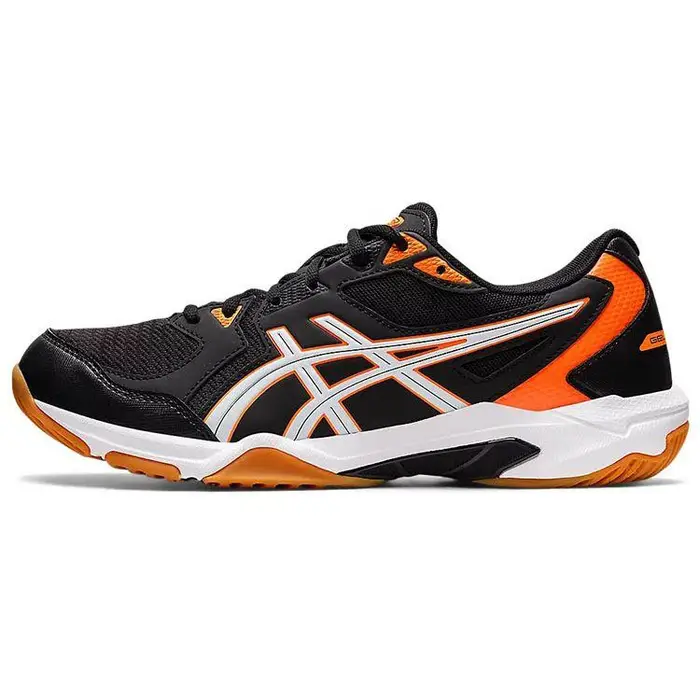 Gel Rocket 10 2E Largo Nero Arancione Shocking Scarpe da Ginnastica da Uomo 1071A081-011 44