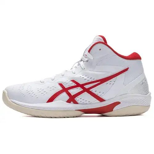 ASICS Gelhoop V16 Bianco Rosso Classico Scarpe da Ginnastica da Uomo 1063A090-100 41 5
