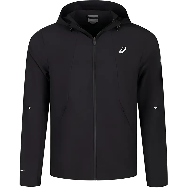 ASICS Giacca da Corsa da Uomo, Colore Unico, Comoda, Traspirante, Versatile, Giubbotti Uomo, Nero 2011D064-001