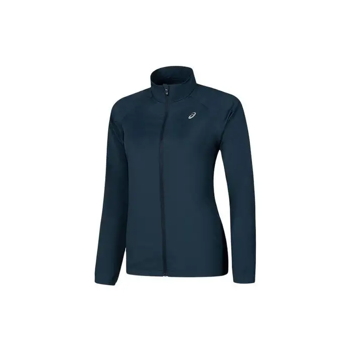 Giacca Sportiva Casual a Manica Lunga con Zip e Collo Alto, Logo Asics, da Donna, Blu Navy 2012D018-401 L