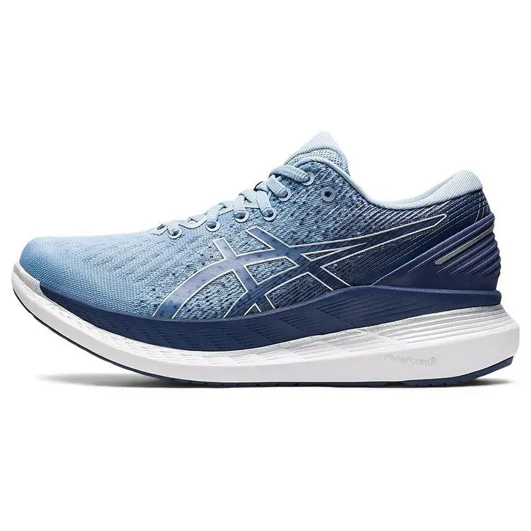 ASICS Glideride 2 Tessuto Confortevole Traspirante Durevole Sneaker da Donna Bassa Blu Bianco 1012A890-408