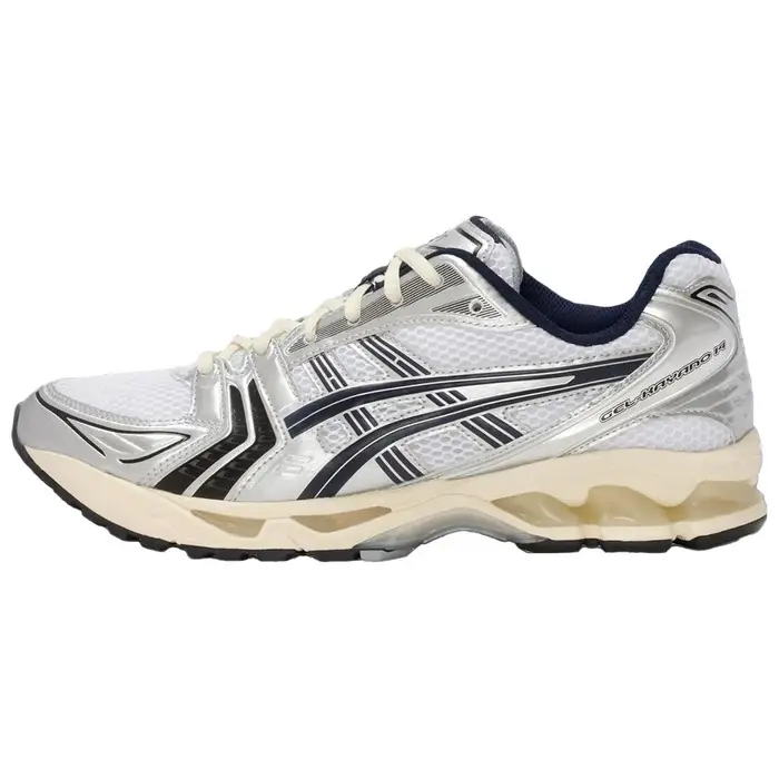 ASICS JJJJound x Gel Kayano 14 Bianco Blu Notte Sneakers Unisex Argento 1203A961-100 41 5