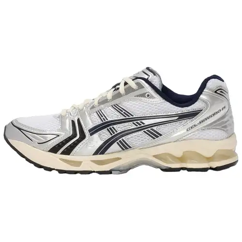 ASICS JJJJound x Gel Kayano 14 Bianco Blu Notte Sneakers Unisex Argento 1203A961-100 42 5